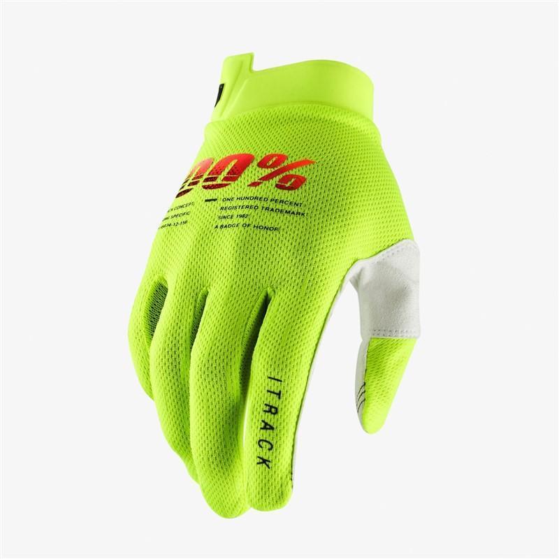 Мотоперчатки подростковые 100% ITrack Youth Glove Fluo Yellow