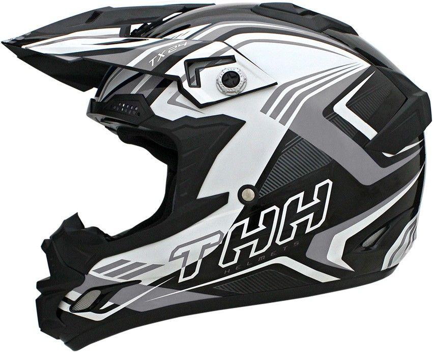 Шлем кросс TX-24 black/silver